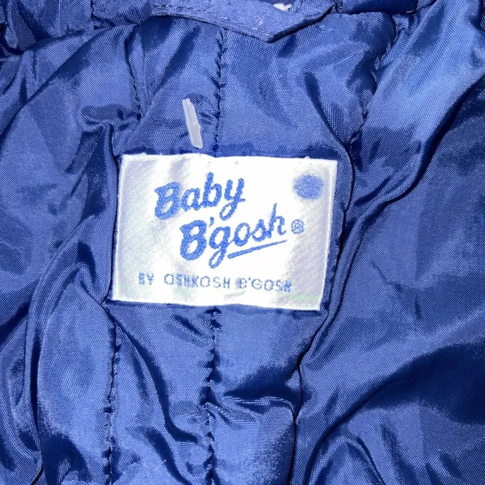 VTG 80/90s Oshkosh Baby B’gosh Snowsuit Colorblock 12m Bunting